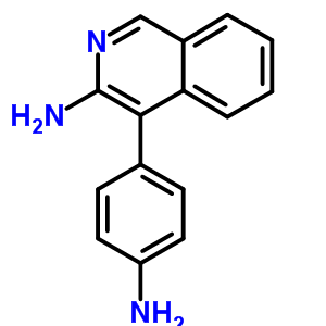 4-(4-氨基苯基)-3-異喹啉胺結(jié)構(gòu)式_31309-67-8結(jié)構(gòu)式