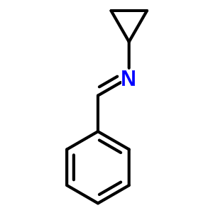 N-(苯基亞甲基)-環(huán)丙胺結(jié)構(gòu)式_3187-77-7結(jié)構(gòu)式