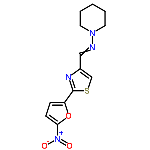 n-[[2-(5-硝基-2-呋喃)-4-噻唑]亞甲基]-1-哌啶胺結(jié)構(gòu)式_31898-47-2結(jié)構(gòu)式