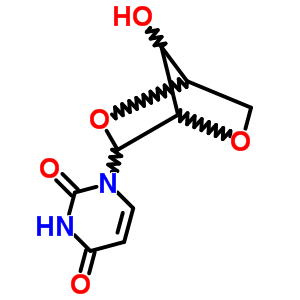 1-(7-羥基-3,6-二噁雙環(huán)[2.2.1]庚-2-基)嘧啶-2,4-二酮結(jié)構(gòu)式_3257-86-1結(jié)構(gòu)式