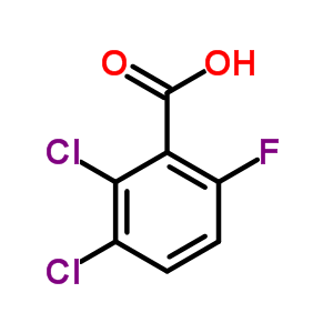 2,3-二氯-6-氟苯甲酸結(jié)構(gòu)式_32890-91-8結(jié)構(gòu)式