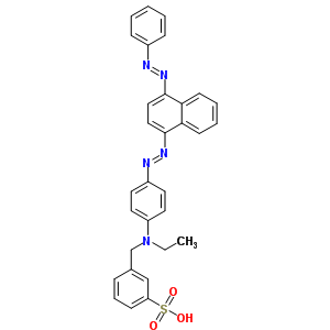 A-[N-乙基-4-[[4-(苯基氮雜)-1-萘基]氮雜]苯胺]-M-甲苯磺酸結(jié)構(gòu)式_33450-33-8結(jié)構(gòu)式