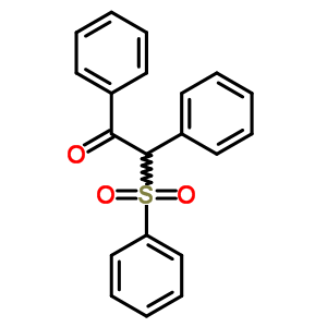 1,2-二苯基-2-(苯基磺?；?-乙酮結(jié)構(gòu)式_33641-39-3結(jié)構(gòu)式