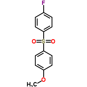1-氟-4-(4-甲氧基苯基)磺?；?苯結(jié)構(gòu)式_339-25-3結(jié)構(gòu)式