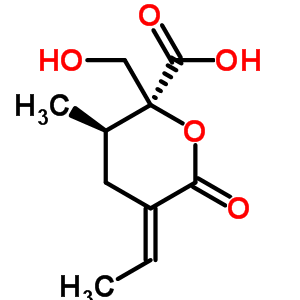 (2S,5e)-5-ethylidenetetrahydro-2-(hydroxymethyl)-3a-methyl-6-oxo-2h-pyran-2b-carboxylic acidStructure,34081-95-3Structure (2S,5e)-5-ethylidenetetrahydro-2-(hydroxymethyl)-3a-methyl-6-oxo-2h-pyran-2b-carboxylic acid Structure,34081-95-3Structure