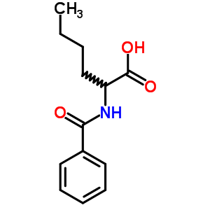 2-苯酰胺己酸結構式_34337-14-9結構式