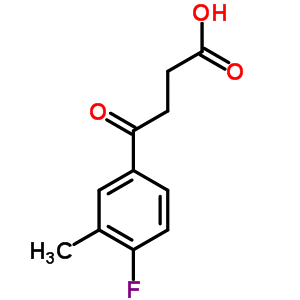 4-(4-氟-3-甲基-苯基)-4-氧代-丁酸結構式_349-22-4結構式