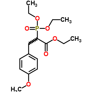 2-二乙氧基膦-3-(4-甲氧基苯基)丙酸乙酯結構式_35085-33-7結構式