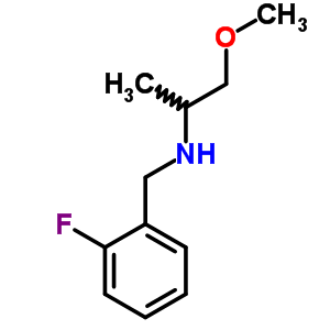 (2-氟-芐基)-(2-甲氧基-1-甲基-乙基)-胺鹽酸鹽結(jié)構(gòu)式_355817-00-4結(jié)構(gòu)式
