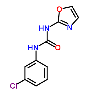 1-(M-氯苯基)-3-(2-噁唑)脲結構式_35629-49-3結構式
