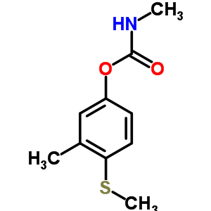 3-甲基-4-(甲基硫代)-苯酚 1-(N-甲基氨基甲酸酯)結(jié)構(gòu)式_3566-00-5結(jié)構(gòu)式