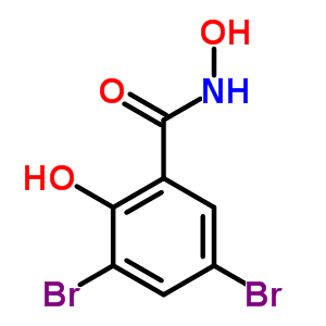 Benzamide,3,5-dibromo-n,2-dihydroxy-Structure,35763-16-7Structure Benzamide,3,5-dibromo-n,2-dihydroxy- Structure,35763-16-7Structure