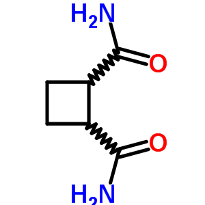 反式-環(huán)丁烷-1,2-二羧酰胺結構式_35822-78-7結構式
