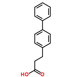 3-(4-聯(lián)苯)丙酸結(jié)構(gòu)式_35888-99-4結(jié)構(gòu)式