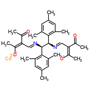 (1R,2R)-N,N-雙(2-乙酰-3-氧代-2-亞丁烯基)-1,2-二均三甲苯基乙二胺合鈷(II)結構式_361346-80-7結構式