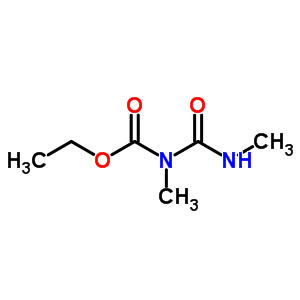 n-甲基-n-(甲基氨基甲酰)氨基甲酸乙酯結構式_36209-14-0結構式