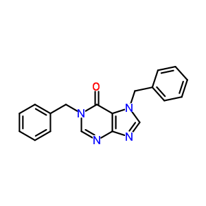 1,7-二芐基嘌呤-6-酮結(jié)構(gòu)式_3649-38-5結(jié)構(gòu)式