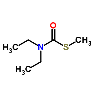 S-N,N-二乙基硫代氨基甲酸甲酯結(jié)構(gòu)式_37174-63-3結(jié)構(gòu)式