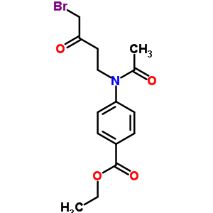 4-[乙?；?(4-溴-3-氧代-丁基)氨基]苯甲酸乙酯結(jié)構(gòu)式_37660-62-1結(jié)構(gòu)式