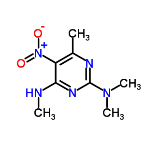 N,n,n,6-tetramethyl-5-nitro-pyrimidine-2,4-diamineStructure,37789-59-6Structure N,n,n,6-tetramethyl-5-nitro-pyrimidine-2,4-diamine Structure,37789-59-6Structure