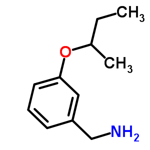 [3-(仲丁氧基)苯基]甲胺結(jié)構(gòu)式_37806-41-0結(jié)構(gòu)式