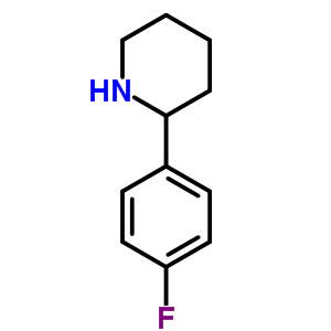 2-(4-氟苯基)哌啶結(jié)構(gòu)式_383128-03-8結(jié)構(gòu)式