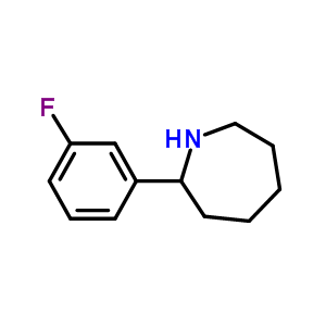 2-(3-氟苯基)-氮雜烷結(jié)構(gòu)式_383130-06-1結(jié)構(gòu)式