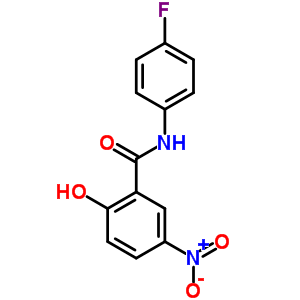 Benzamide,n-(4-fluorophenyl)-2-hydroxy-5-nitro-Structure,3874-42-8Structure Benzamide,n-(4-fluorophenyl)-2-hydroxy-5-nitro- Structure,3874-42-8Structure