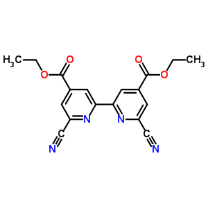 Diethyl 6,6’-dicyano-2,2’-bipyridine-4,4’-dicarboxylateStructure,387869-03-6Structure Diethyl 6,6’-dicyano-2,2’-bipyridine-4,4’-dicarboxylate Structure,387869-03-6Structure