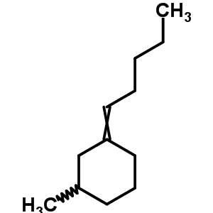 1-甲基-3-戊基-環(huán)己烷結(jié)構(gòu)式_39546-81-1結(jié)構(gòu)式