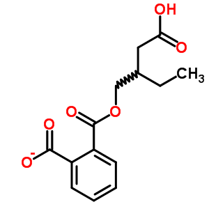 單(3-​羧基-​2-​乙基丙基)鄰苯二甲酸酯結(jié)構(gòu)式_40322-01-8結(jié)構(gòu)式