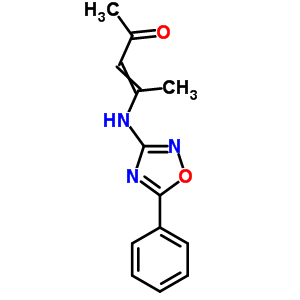 4-[(5-苯基-1,2,4-噁二唑-3-基)氨基]-3-戊烯-2-酮結(jié)構(gòu)式_40483-37-2結(jié)構(gòu)式