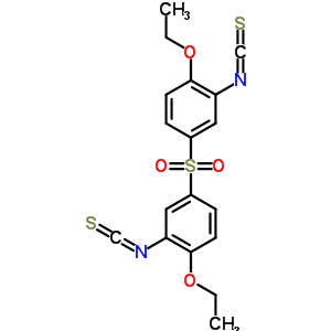 1-乙氧基-4-(4-乙氧基-3-異硫代氰酰基-苯基)磺?；?2-異硫代氰?；?苯結(jié)構(gòu)式_40939-79-5結(jié)構(gòu)式