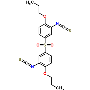 2-異硫代氰?；?4-(3-異硫代氰?；?4-丙氧基-苯基)磺酰基-1-丙氧基-苯結(jié)構(gòu)式_40939-80-8結(jié)構(gòu)式