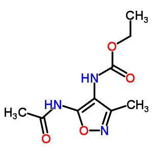 N-(5-乙酰氨基-3-甲基-噁唑-4-基)氨基甲酸乙酯結構式_41230-65-3結構式