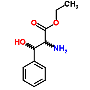 2-氨基-3-羥基-3-苯基-丙酸乙酯結構式_42267-16-3結構式