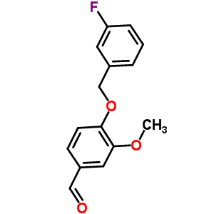 4-[(3-氟芐基)氧基]-3-甲氧基苯甲醛結(jié)構(gòu)式_428473-74-9結(jié)構(gòu)式