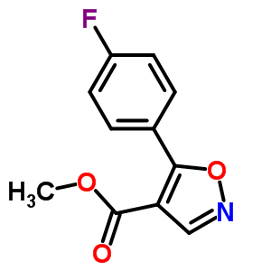 (9ci)-5-(4-氟苯基)-4-異噁唑羧酸甲酯結(jié)構(gòu)式_430534-58-0結(jié)構(gòu)式