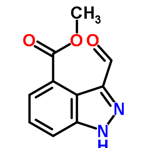 3-甲?；?4-吲唑羧酸甲酯結(jié)構(gòu)式_433728-79-1結(jié)構(gòu)式