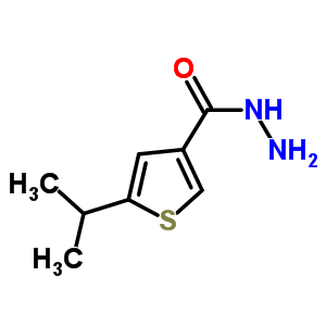 5-異丙基噻吩-3-碳酰肼結(jié)構(gòu)式_438221-49-9結(jié)構(gòu)式