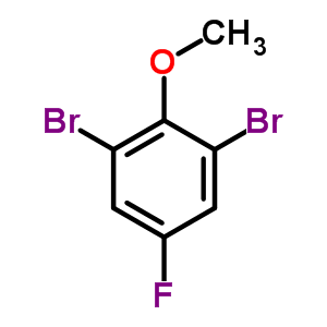 2,6-Dibromo-4-fluoroanisoleStructure,443-41-4Structure 2,6-Dibromo-4-fluoroanisole Structure,443-41-4Structure