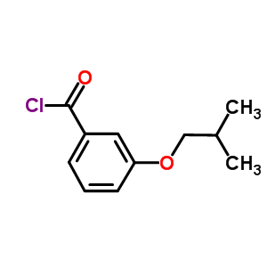 3-異丁氧基苯甲酰氯結(jié)構(gòu)式_443290-10-6結(jié)構(gòu)式
