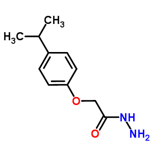 2-(4-異丙基苯氧基)乙酰肼結(jié)構(gòu)式_443905-53-1結(jié)構(gòu)式
