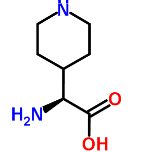 (S)-alfa-氨基-4-哌啶乙酸結構式_459166-03-1結構式