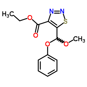 5-(甲氧基-苯氧基-甲基)噻二唑-4-羧酸乙酯結(jié)構(gòu)式_4609-55-6結(jié)構(gòu)式