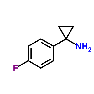 1-(4-氟苯基)-環(huán)丙胺結(jié)構(gòu)式_474709-83-6結(jié)構(gòu)式