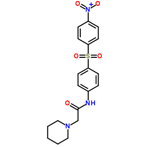 n-[4-[(4-硝基苯基)磺?；鵠苯基]-1-哌啶乙酰胺結構式_50385-17-6結構式
