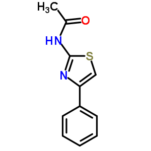 N-(4-苯基-2-噻唑)乙酰胺結(jié)構(gòu)式_5039-09-8結(jié)構(gòu)式