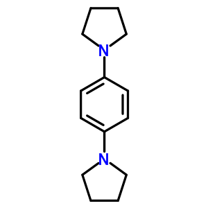 1,4-二吡咯烷苯結(jié)構(gòu)式_50771-64-7結(jié)構(gòu)式