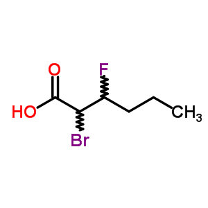 2-溴-3-氟-己酸結(jié)構(gòu)式_50884-97-4結(jié)構(gòu)式